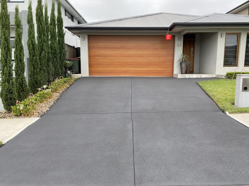 Steep Sydney driveway finished with an anti-slip resurfacing coating